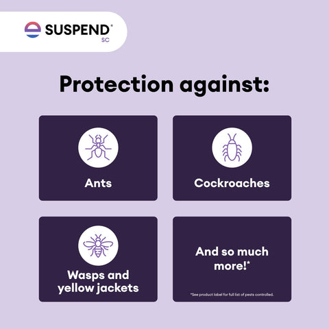 Suspend SC Insecticide 16 oz | Indoor/Outdoor Perimeter Pest Control | Deltamethrin Insecticide Concentrate | Controls Ants, Spiders, Cockroaches, and Other Common Crawling Insects | Long Residual