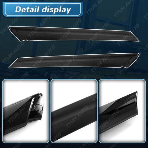 Compatible with 2014-2018 Kia Soul Molding Pair Windshield Pillar Trim Exterior,86170-B2000 86180-B2000