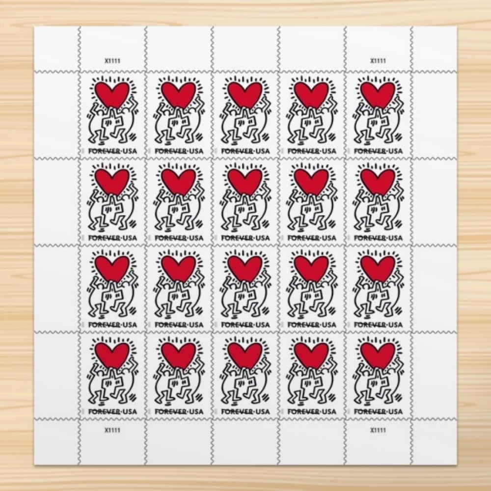 Love 2025 (5 Sheets of 20) Wedding First-Class Mail Forever Postage Stamps
