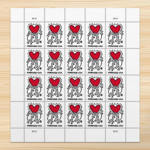 Love 2025 (5 Sheets of 20) Wedding First-Class Mail Forever Postage Stamps