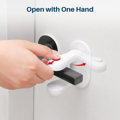 Inaya Door Lever Lock (2 Pack - Double Sides) - Door Locks for Kids Safety
