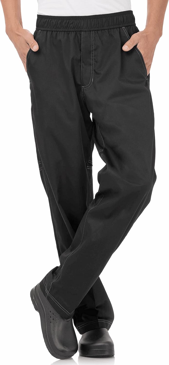 Chef Works Men's Cool Vent Baggy Chef Pants