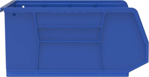 Akro-Mils 6 Pack AkroBins Plastic Storage Bins, Space-Saving Organizers, Blue