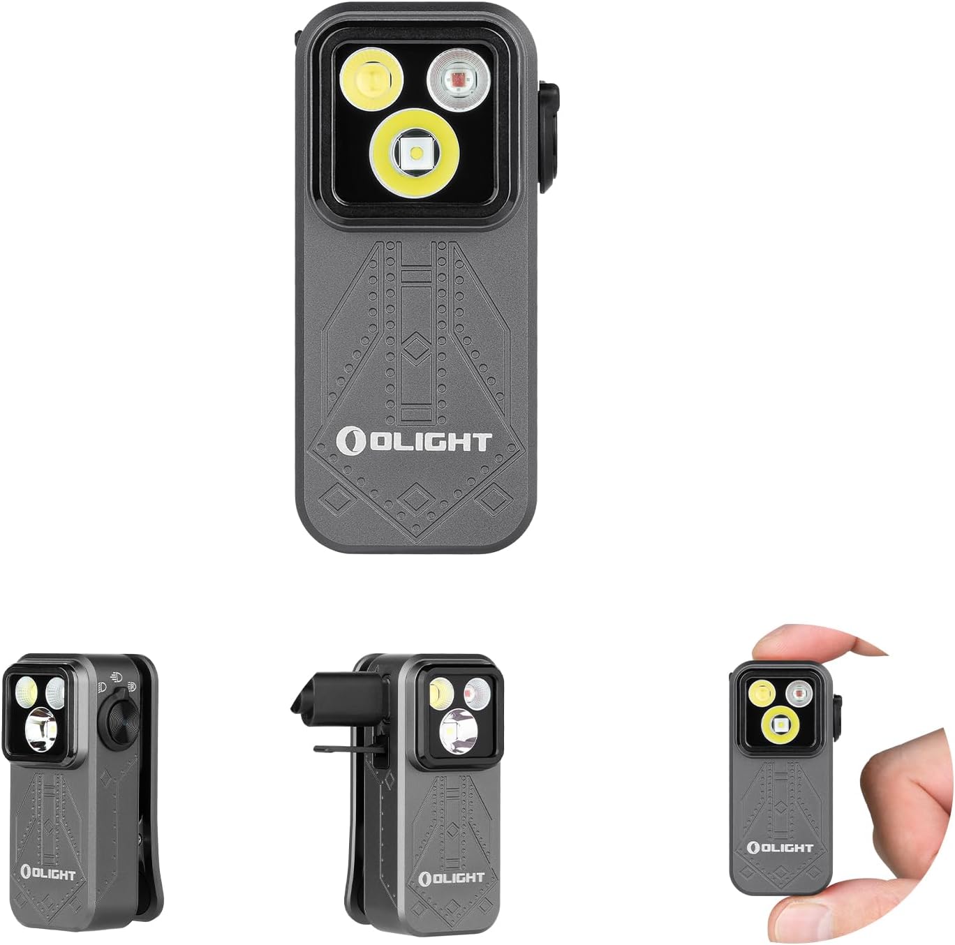 OLIGHT Oclip Pro Rechargeable EDC Clip-on Flashlight, Phantom Squadron