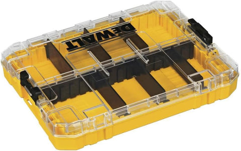 DEWALT Tool Box, Medium 8-Compartments Small Parts Organizer, Portable Tough Case Screw Organizer Toolbox with Customazible Dividers (DWAN2190)