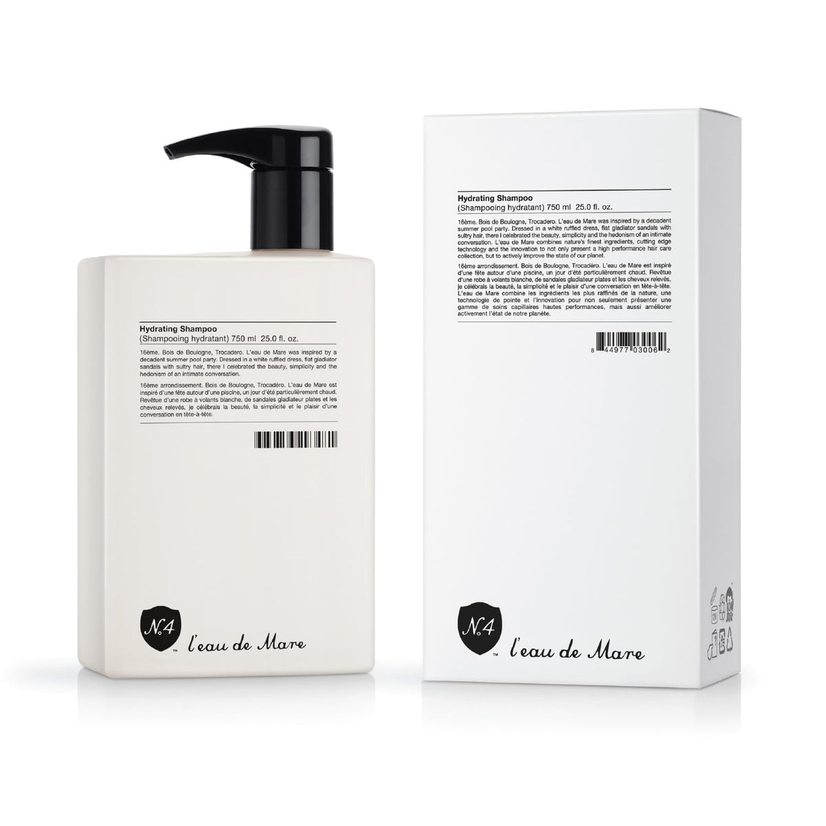 Number 4 Hydrating Shampoo, Shampoo for Women and Men. Sulfate, Gluten, & Paraben Free | Cleanse, Moisturizing & Color Protecting, 25 oz