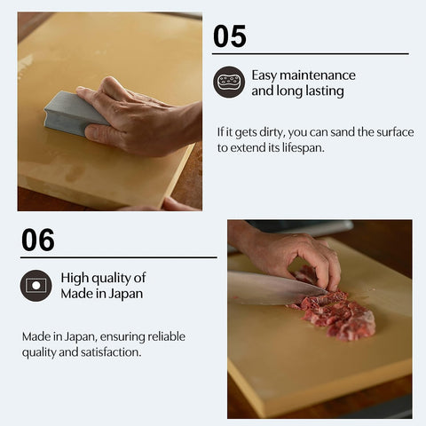 Asahi Cookin Cut Rubber Cutting Board, NE05103, Home Use, Made in Japan LL 16.5 x 9.8 x 0.5 inches (42cm x 25cm x 1.3cm)