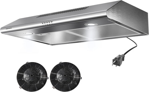 Under-Cabinet Range Hood 30 inch, 400 CFM Dual Motors