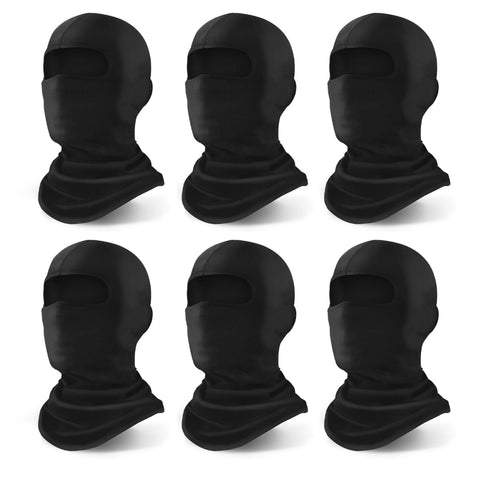 YESLIFE 6-Pack Ski Mask, Face Mask for Men and Women, Pooh Shiesty Mask – Skiing, Snowboarding, Motorcycle