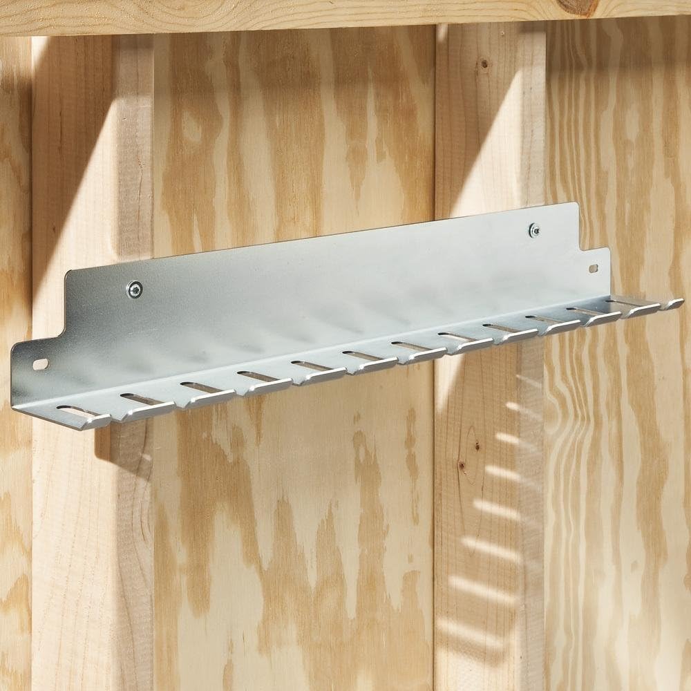 Rockler 24” Parallel Clamp Rack - Helps to Store Heavy Duty Clamps – Durable Galvanized Steel Parallel Clamps – Rack Stores Clamps up to 24” Wide - Workshop Organizers and Storage