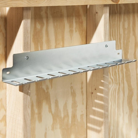 Rockler 24” Parallel Clamp Rack - Helps to Store Heavy Duty Clamps – Durable Galvanized Steel Parallel Clamps – Rack Stores Clamps up to 24” Wide - Workshop Organizers and Storage
