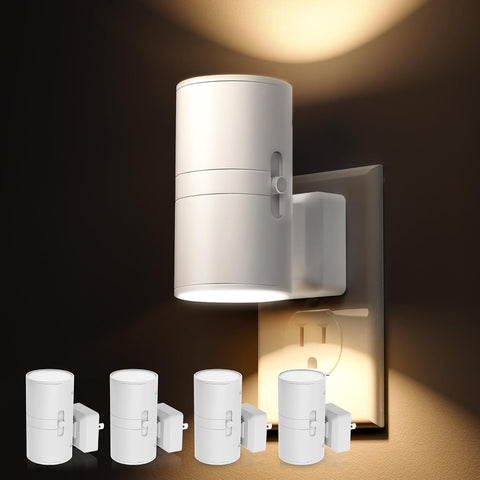 L LOHAS LED Night Light, Night Lights Plug into Wall, Soft White, Dimmable
