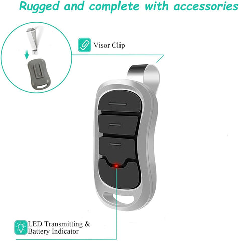 2 Replacement Datonten Garage Door Opener Remote,Compatible with Genie Overhead Door Garage Door Opener G3T-R G3T-BX G3T-A Intellicode 390/315MHz