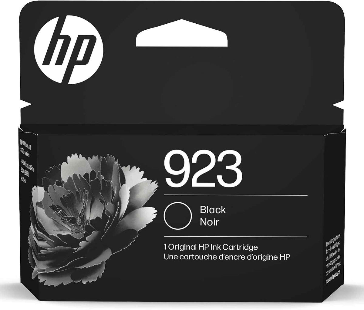HP 923 Black Ink Cartridge | Works with OfficeJet 8120, Pro 8130 Series | 4K0T3LN