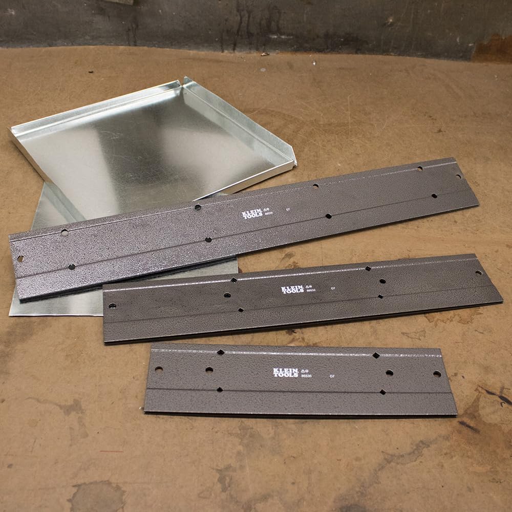 Klein Tools 86530 Metal Folding Tool for Duct Bending 12 x 3-Inch Folds Up to 24 ga CRSM and 28 ga Stainless