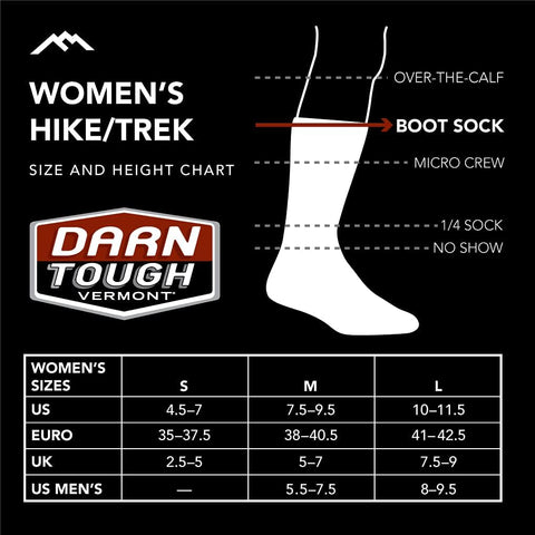 Darn Tough Vermont Women's Merino Wool Boot Socks Full Cushion
