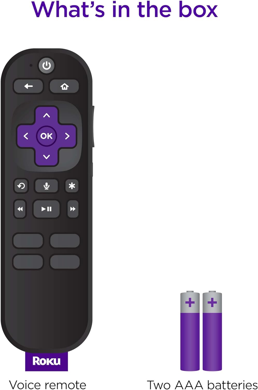 Roku Voice Remote, Replacement TV Remote Control