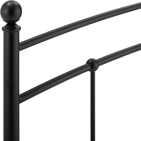 Modway Abigail Queen Metal Headboard in Black