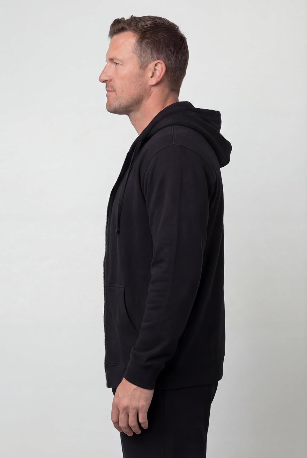KingSize Men's Big & Tall Fleece Zip-front Hoodie Jacket