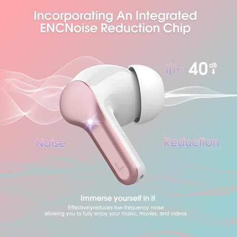 Wireless Earbuds, Bluetooth 5.4 Headphones HiFi Stereo, Bluetooth Earbuds
