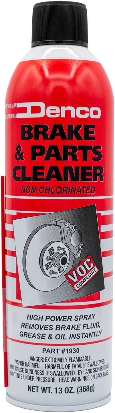 Denco 1930 Brake & Parts Cleaner, Non-Chlorinated, 13oz, 12-Pack