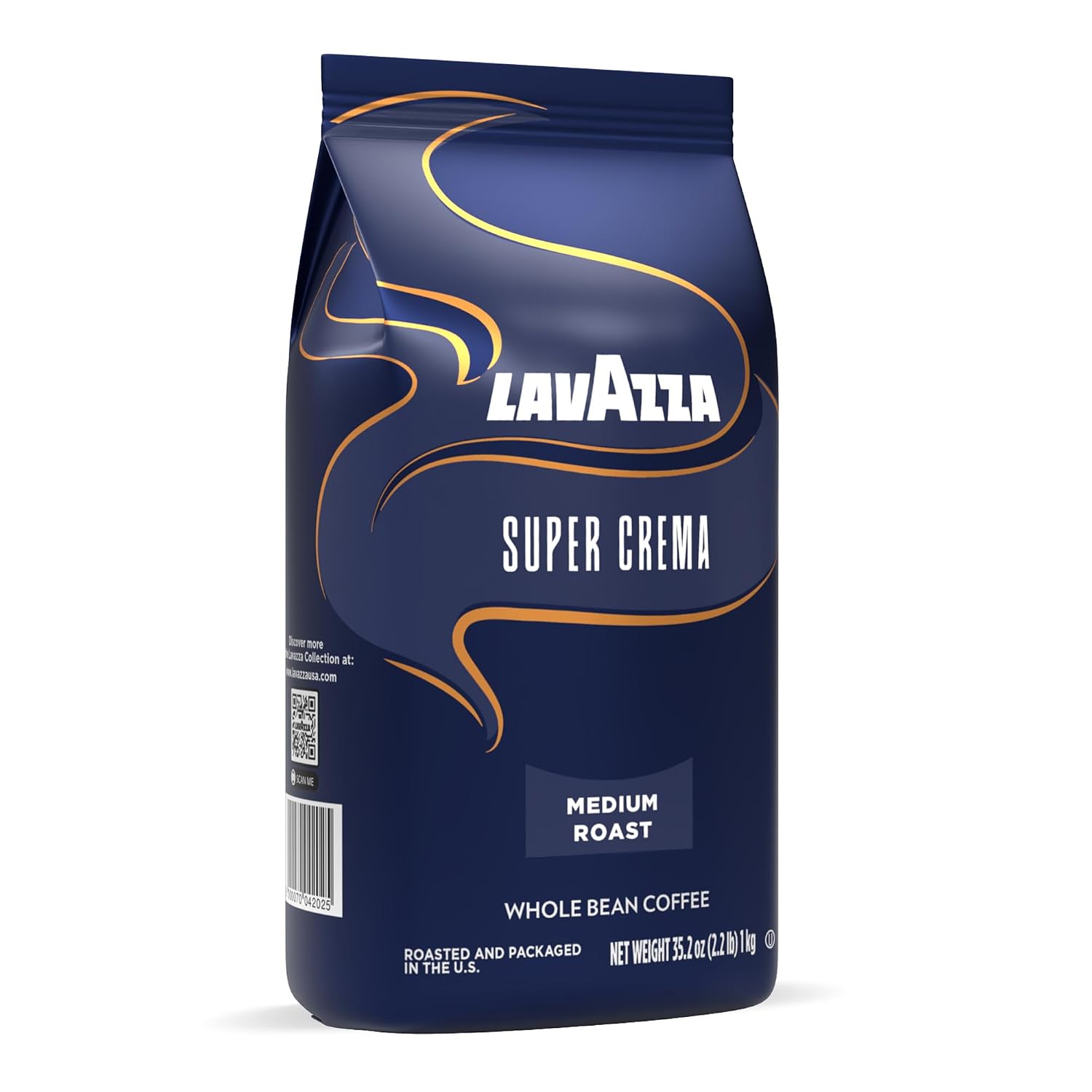 Lavazza Italian "Super Crema" Espresso Whole Bean Value Pack (3 x 2.2 lb bags)