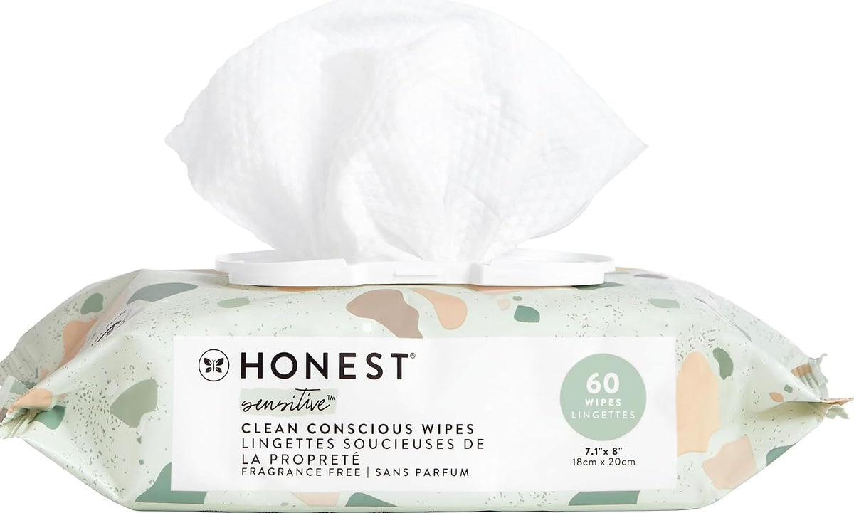 The Honest Company Multi-Use Baby Wipes, Geo Mood, 60 Count
