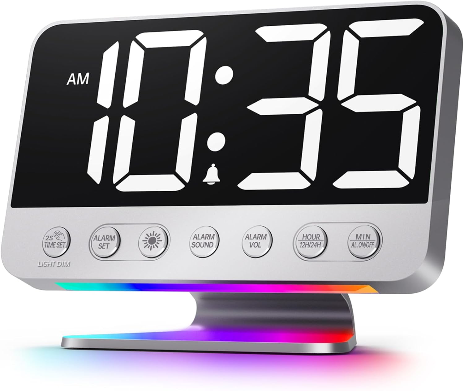Odokee Digital Alarm Clocks for Bedrooms: Easy to Read Across The Room