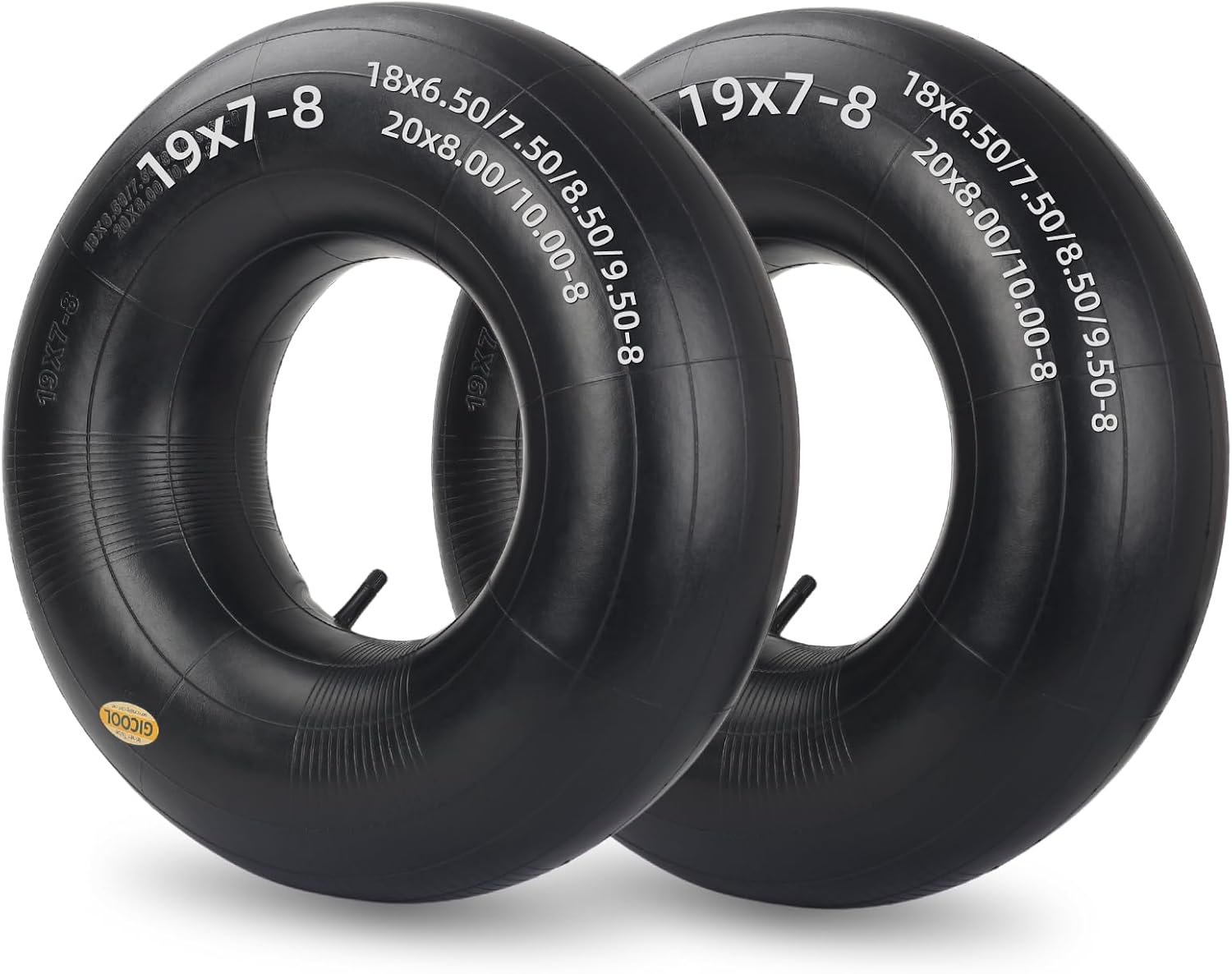 GICOOL 18x8.50/9.50-8 Inner Tubes, TR-13 Valve Stem, 2 Pack