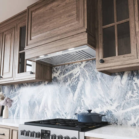 Monsoon Mini II 36 in. 600 CFM Convertible Insert Range Hood with LED Lights in Stainless Steel