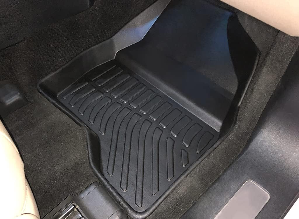 Heavy Duty Floor Mats Replacement for Ford Explorer 7 Seat 2015 2019 Protection Liners Custom Fit Waterproof Durable Odorless Carpet All Weather black