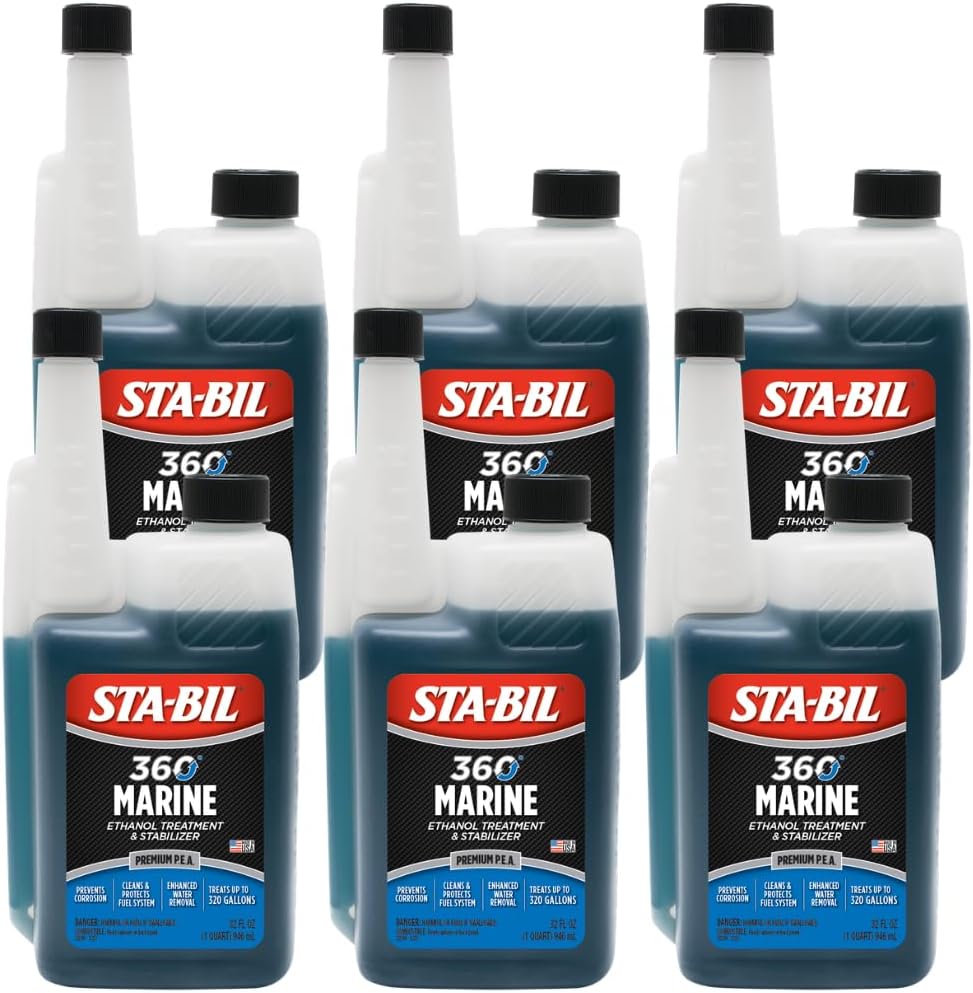STA-BIL 360 Marine Ethanol Treatment and Fuel Stabilizer - Prevents Corrosion - Helps Clean Fuel System For Improved In-Season Performance - Treats Up To 80 Gallons, 8 fl. oz. (22260)