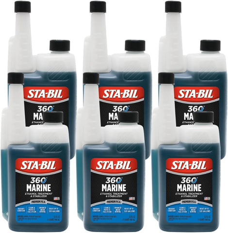 STA-BIL 360 Marine Ethanol Treatment and Fuel Stabilizer - Prevents Corrosion - Helps Clean Fuel System For Improved In-Season Performance - Treats Up To 80 Gallons, 8 fl. oz. (22260)