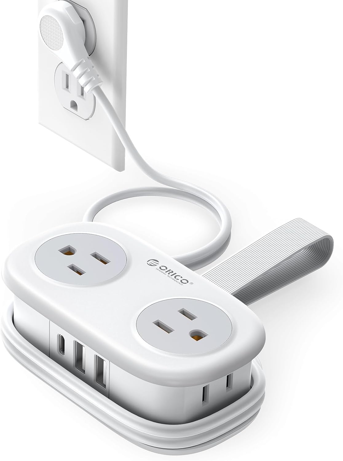 ORICO Cruise Approved Travel Power Strip, 4FT Wrap-Around Extension Cord