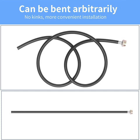 Dehumidifier Hose, ¾ Inch FHT Connection, No Kink, 5 Feet, Black