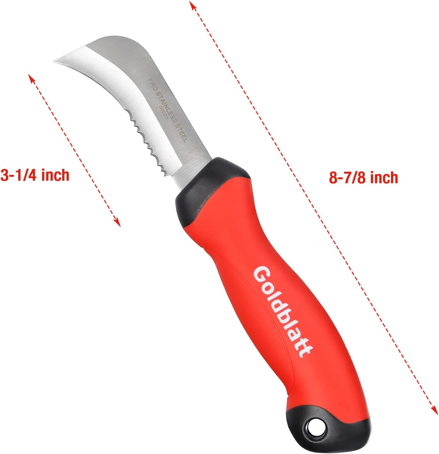 Goldblatt Heavy Duty Carpet Knife, Linoleum Cutter & Hook Knife for Roofing