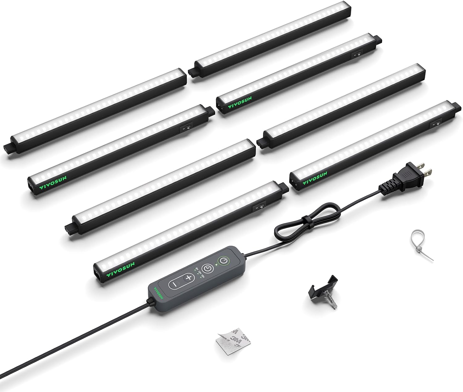 VIVOSUN T5 Grow Lights for Indoor Plants, 3000K Full Spectrum, 1FT, 8-Pack