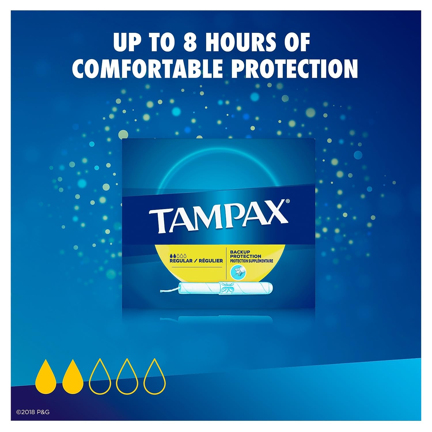 HOST500 Original Regular Tampax Tampons, Individually Wrapped