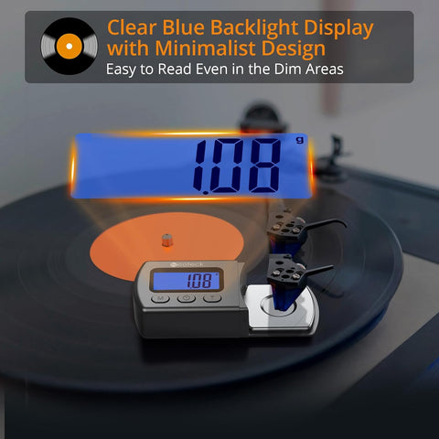 Neoteck Digital Turntable Stylus Force Gauge 0.01g/5.00g with Blue LCD