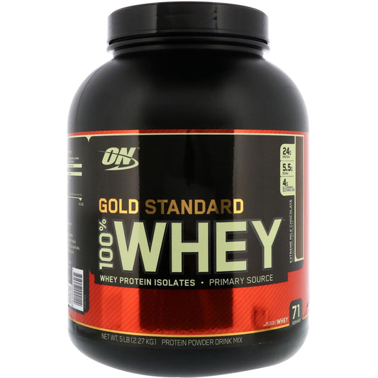 Optimum Nutrition Gold Standard 100% Whey Protein Powder, Extreme Milk Chocolate, 5 Pound (Packaging May Vary)