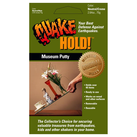QuakeHold! 88111 Museum Putty 2.64 oz, Neutral Adhesive