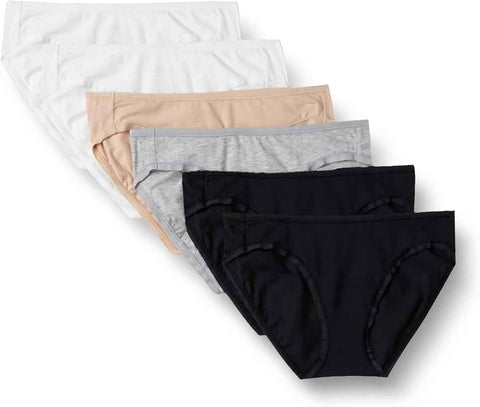 Amazon Essentials Women's Cotton Spandex Bikini Brief Underwear (Available in Plus Size)