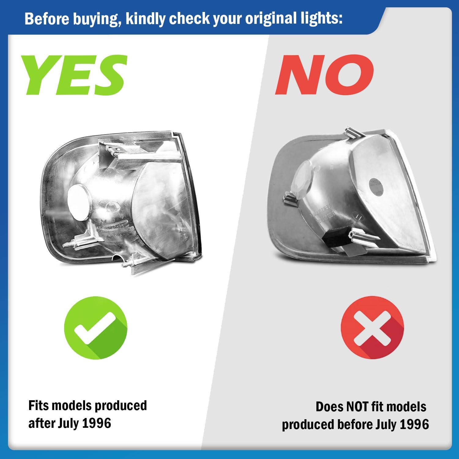 Headlights for 1997-2003 Ford F150 W/Bulbs Halogen