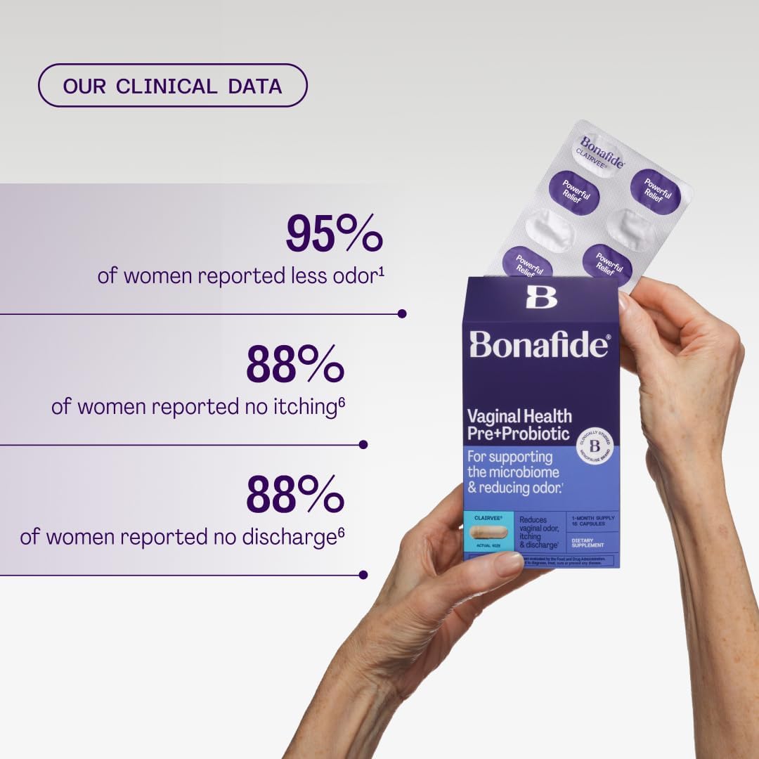Bonafide Clairvee Vaginal Pre + Probiotic for Women – 2 Month Supply