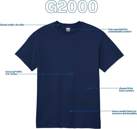 Gildan Adult Ultra Cotton T-Shirt, Style G2000, Multipack