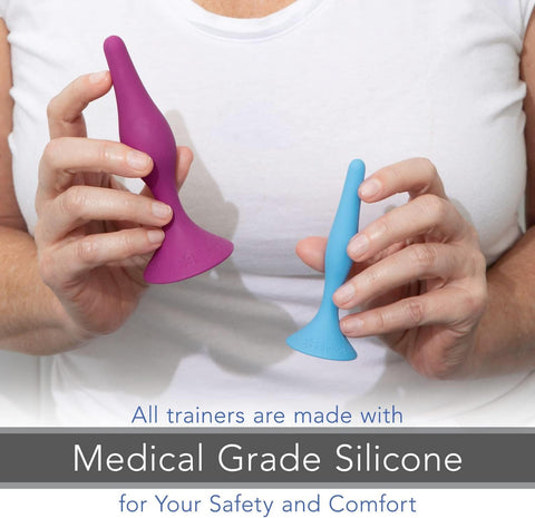 Rectal Dilator Trainer Set for Men and Women 4-Pack, Sizes 3-6