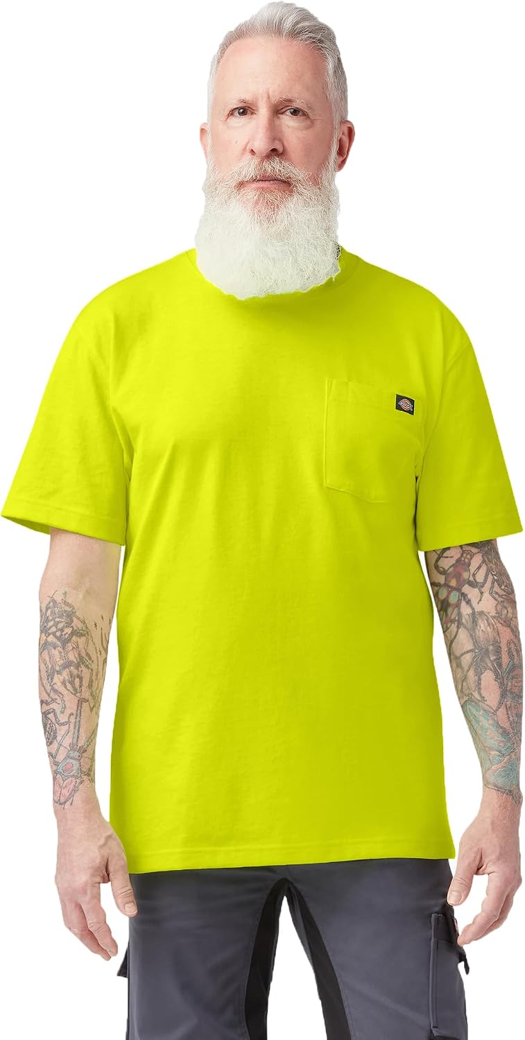 Dickies Men's Heavyweight Heathered Short Sleeve Pocket T-Shirt