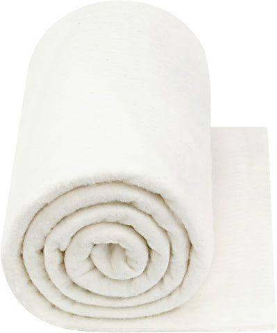 PLANTIONAL 71" x 79" Natural Cotton Batting for Quilting, 200g/m²