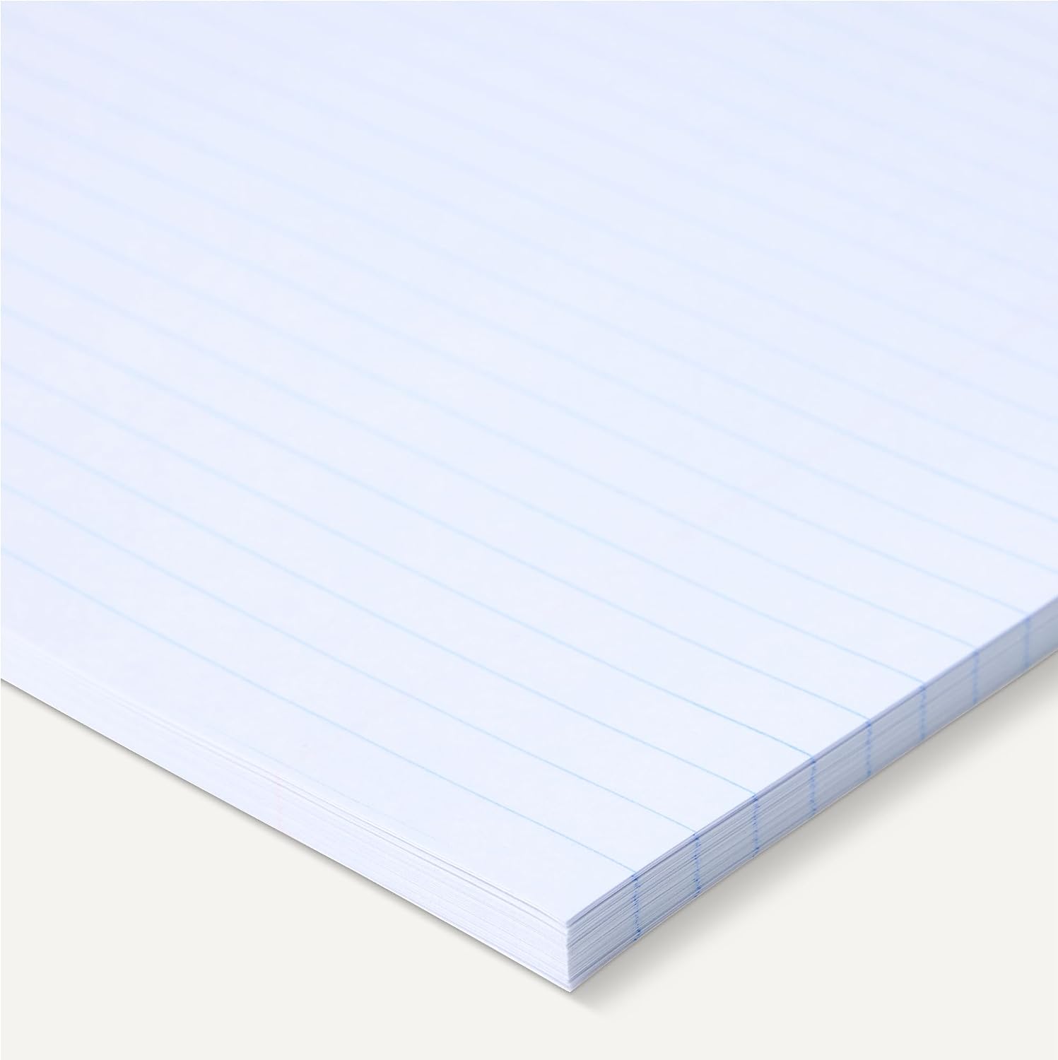 Amazon Basics College Ruled Loose Leaf Paper, 11" x 8.5", 150 Sheets, White, No Binding, 1-Pack