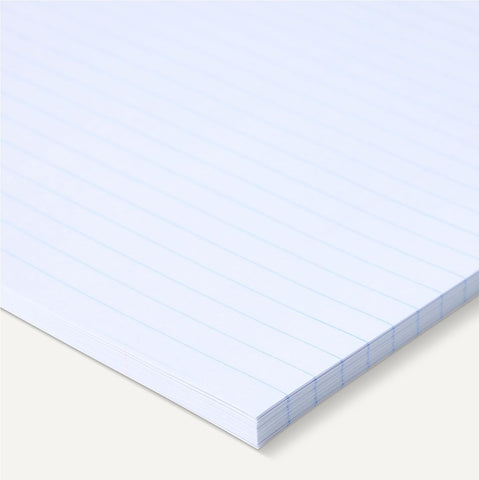 Amazon Basics College Ruled Loose Leaf Paper, 11" x 8.5", 150 Sheets, White, No Binding, 1-Pack